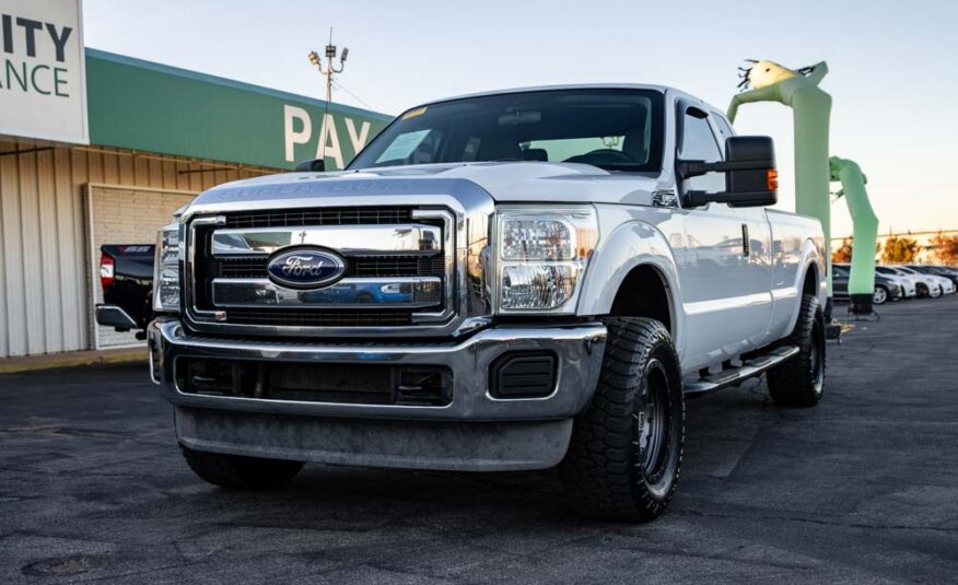 2011 Ford F-250 XL 4WD White **6.2L V8 Boss**- Stock # 19373