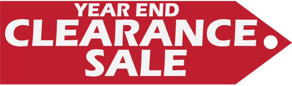 End of Year Clearance Sale