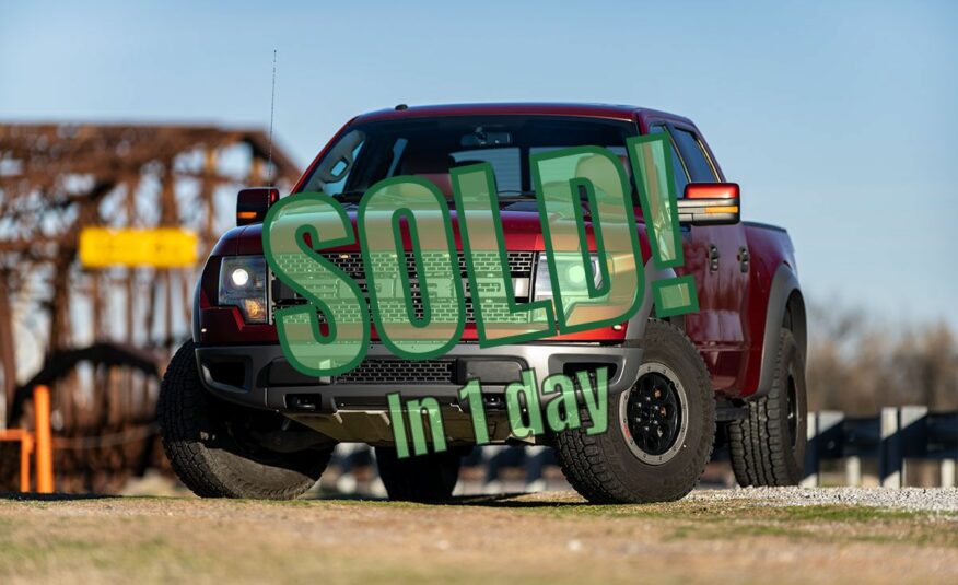 **SOLD** 2014 Ford F-150 SVT Raptor 4WD – Stock # B60321