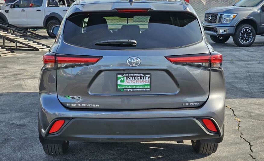 2021 Toyota Highlander LE AWD – Stock # 539315